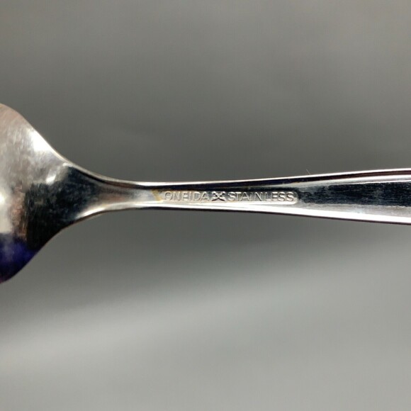 Wm A Rogers Oneida Surf Club Stainless Oval Soup Spoons Lot of 6 - Picture 7 of 7